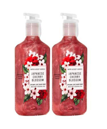 Bath and Body Works 2 Pack Japanese Cherry Blossom Creamy Luxe Hand Soap. 8 Oz.