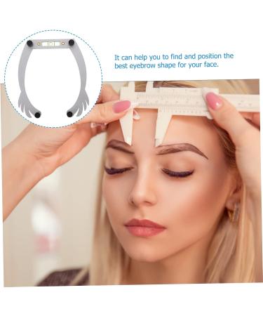 Beavorty 5pcs white white outfit brow shaping kit eyebrow ruler tool eyebrow line eyebrow trimming - Buy Online on SooperMarket.com