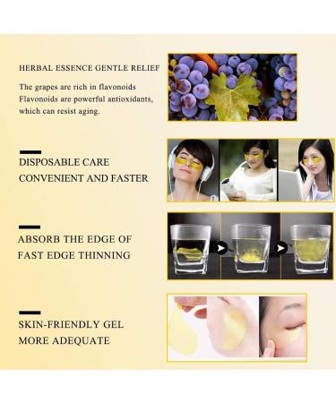 Puffy Eyes Treatment: 30 Pairs Gold Eye Masks for Dark Circles, Anti-Aging, and Firming - Reduce Fine Lines and Refresh Skin - Buy Online on SooperMarket.com