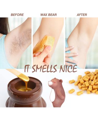 Waxing Kit Wax Warmer with Touch Screen Display and 4 Bags of Hard Wax Beans - Best Home Hair Removal Kit for Sensitive Skin Women - Buy Online on SooperMarket.com