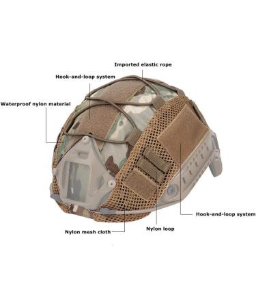 Jadedragon Multicam Camouflage Helmet Cover for Ops-Core FAST PJ Helmet - Size M/L - Buy Online on SooperMarket.com