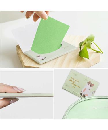 Rapidbok Blotting Paper - 200 Leaves Oil Control Sheets for Oily Skin Care | Green Face Oil Absorbing Towels - Buy Online on SooperMarket.com