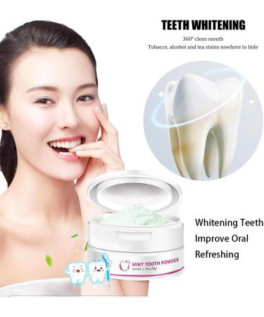 1/2Pcs CrystalClean Smile Powder MediLisk Mint Tooth Powder The New Teeth Whitening Solution Get White Teeth in 7 Days (1PCS) - Buy Online on SooperMarket.com