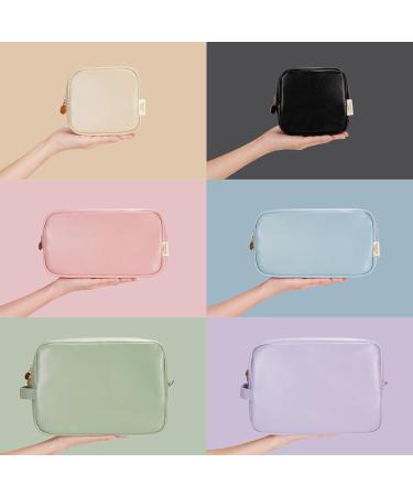 Wandering Nature Small Makeup Bag | Eco Vegan Leather in Black | Slip-in Pockets | Ideal for Handbag, Purse, and Travel | Women's Cosmetic Pouch (Patent Pending) - Buy Online on SooperMarket.com