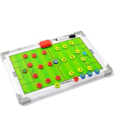 Pure Vie Soccer Coaches Tactical Board - Portable Magnetic Blackboard for Football Strategy | Coaching Clipboard Kit with Markers, Pen, and Eraser - Buy Online on SooperMarket.com