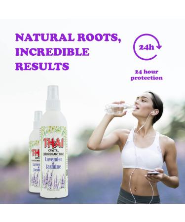 Thai Deodorant Spray 8 oz - Lavender & Jasmine Natural Deodorant (Pack of 3) | Not Tested on Animals - Buy Online on SooperMarket.com