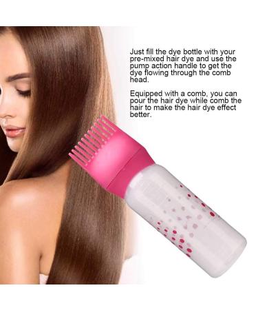 Hair Oil Applicator Brush & Dye Bottle with Comb - 170ml Professional & DIY Hair Color Tool (Rose Red) - International Shipping - Buy Online on SooperMarket.com