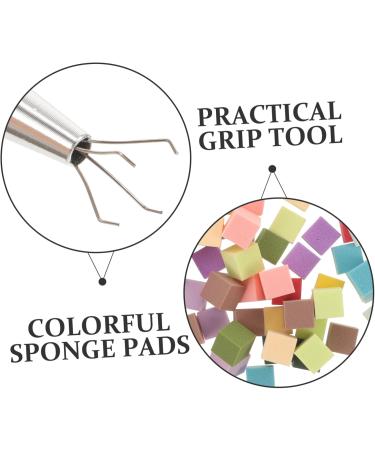 BELLIFFY 1 Set Manicure Tools Nail Sponge and Pick-up Tool Color Fade Nail Nail for Manicure Small Nail Sponge 4-claw Grabber for Nail Sponge Nail Kit Nail Art Tool - Buy Online on SooperMarket.com