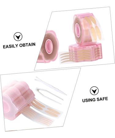 FOMIYES 2 Sets Double Eyelid Sticker Lace Eyelid Stickers Eye Beauty Tape Double Sided Sticky Tape Invisible Eyelid Strips Clear Tape Double Eyelid Fiber Pink Makeup Tools Beautiful Eyes - Buy Online on SooperMarket.com