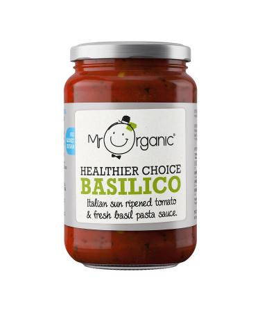Mr Organic - Organic Basilico 660g jar - Non GMO & Preservative Free - Gluten Free & Vegan - Made With Tomatoes & Italian Herbs & Spices - Pack of 1 1 Count (Pack of 1)