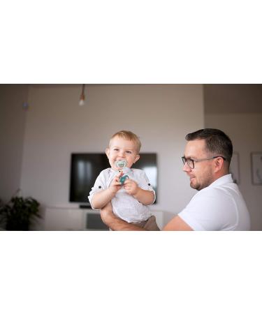 LOVI Dynamic Pacifier 18+ Months | BPA-free Silicone | Botanic Collection | 2 Pack - Blue & Green | International Shipping Available - Buy Online on SooperMarket.com