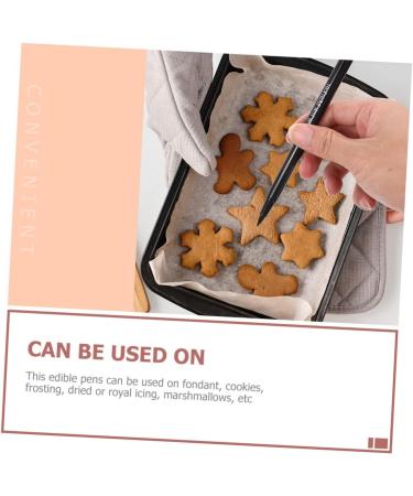 HOMSFOU 8 Pcs Baking Pen Cake Diy Draw Tools Edible Food Markers Cakes Frosting Pen Journal Planner Pen Paint Pen Biscuit Markers Pen Cake Icing Pens Chocolate Double Head Plastic - Buy Online on SooperMarket.com