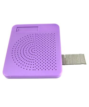 E-outstanding Quilling Knitting Board Purple Plastic Quilter's Grid Guide for Paper Folding Crafting DIY Handmade Portable Quilling Crafts Tool