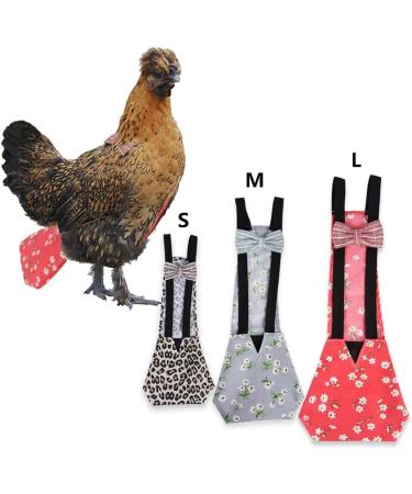 Pet Duck Goose Diapers - Adjustable Cloth Nappy for Poultry - Washable Hen Chicken Costume Diaper - Portable and Stylish - S Leopard Print - Buy Online on SooperMarket.com