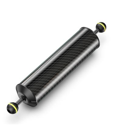 Seafrogs D60mm 12'' Float Arm Carbon Fiber Buoyancy Lightweight Floating Arm Underwater Camera Lighting System Connector for Diving Tray Video Light/Strobe (GA-8)