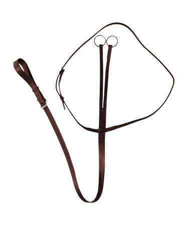 Kincade Leather Running Martingale Black Brown Pony