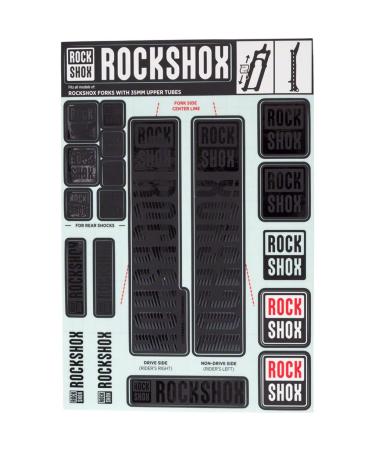 RockShox Unisex Adult Rim Tapes-03054921 Rim Tapes Stealth 35mm Stanchions