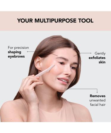 Kitsch Dermaplaning Tool - 12 Pack Facial Razors for Women | Eyebrow & Face Hair Removal | Black Blush - Buy Online on SooperMarket.com