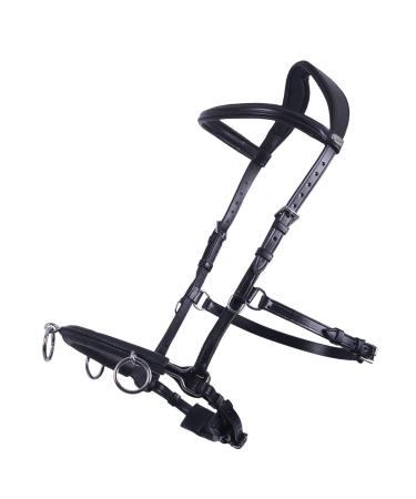 QHP Cavesson Leather Size:WB Color QHP:black WB black