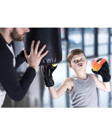Luniquz Kids Boxing Gloves - Ideal for Punching Bag Training and Kickboxing Sparring - 4, 6, 8oz Sizes Available - MMA Gloves in Black (6oz) - Buy Online on SooperMarket.com