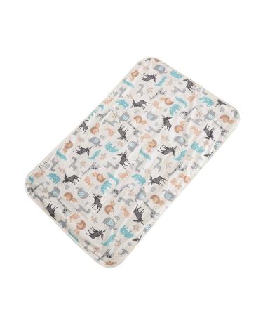 Urine Pad 75 * 120cm 3Layers Cotton Waterproof Baby Urine Pad Mat Bed Nappy Diaper Liner for Baby Carriage or Baby Bed(#3)