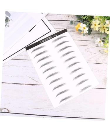MAGICLULU 2 Pairs Eyebrow Sticker Black Makeup Adhesive Eyebrow Template Makeup Brishes Disposable 6d - Buy Online on SooperMarket.com
