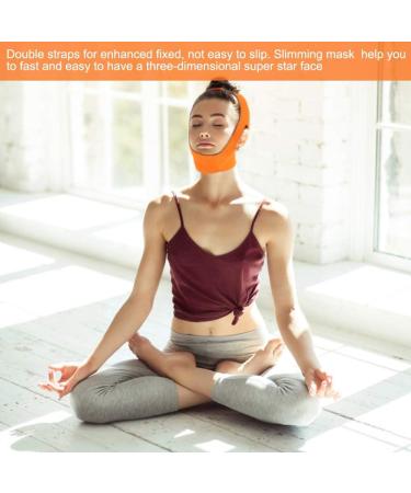 Face Slimming Cheek Mask V Face Line Belt - Orange Chin Lift Up Anti Wrinkle Sleep Mask - Buy Online on SooperMarket.com