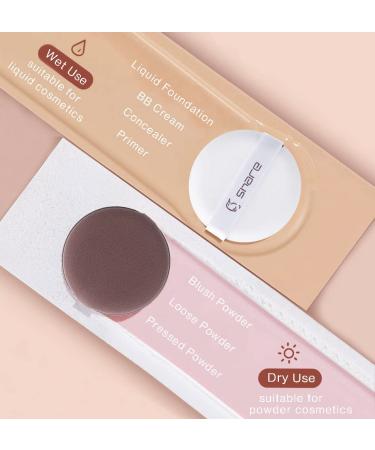 Uranian Powder Puffs for Face Makeup - 2pcs Puff Set for Foundation Concealer & Loose Powder - Perfect for Women & Girls - Buy Online on SooperMarket.com