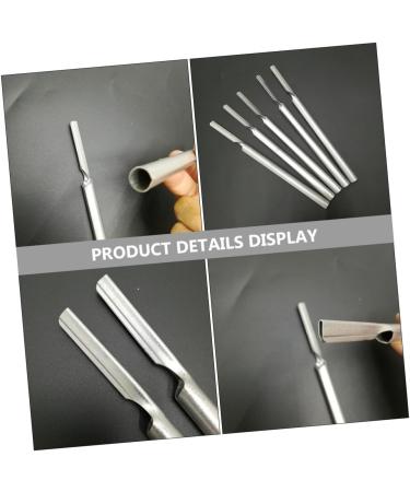Minkissy 10 STK Pig Hair Blade Holder - Japanese Fish Tweezers & Metal Cleaning Devices for Body Care | Stainless Steel Scraper for Pigs - Buy Online on SooperMarket.com