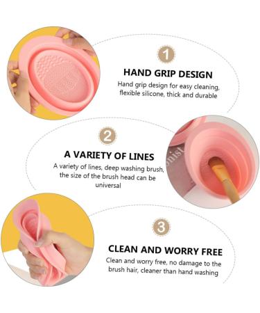 Angoily Cleanser of Makeup Brush Braces Cleaner Makeup Brush Cleaner Makeup Brush Cleaning Tool Paint Brush Cleaner Makeup Tools Scrubber Make up Dry Cleaning Machine Silica Gel - Buy Online on SooperMarket.com