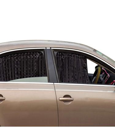 ZATOOTO Sun Shade for Passenger Cars Car Curtain Magnetic Sun Shade for UV Protection Heat Protection 2 Pack Black