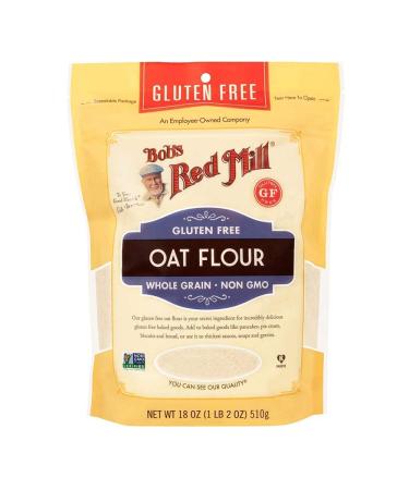 Bob's Red Mill, Whole Grain Oat Flour, 1.37 Pound (Pack of 2) 1 Count (Pack of 2)
