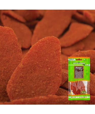 Dulces Colibri - Mango Chamoy | MEDIUM SPICY | 6 Individual Packs | Healthy Portion Size | Mess Free | Soft Chewy Mango Slices | Handmade, Resealable, Fresh 1 Count (Pack of 6)
