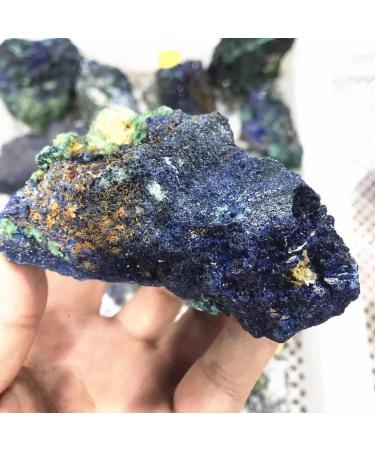 200g-280g Natural Raw Rough Stone Azurite Malachite Minerals Crystal Specimen 1pc Suitable for Furniture Decoration Full of Texture - Buy Online on SooperMarket.com