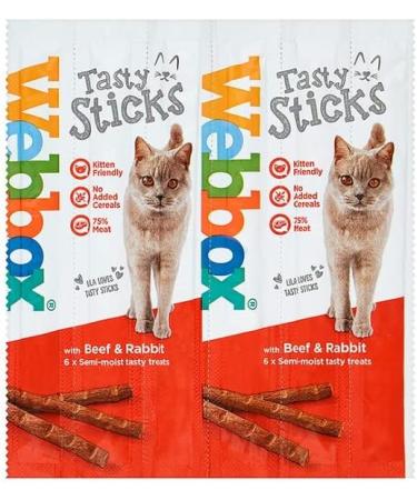 Pulla Variety Cat Sticks Cat Tasty Salmon & Trout Chicken & Liver Turkey & Lamb Beef and Rabbit - Sticks 24 Sticks (4pack) - Buy Online on SooperMarket.com