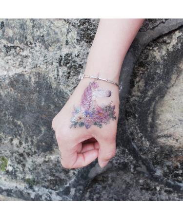 Oottati Waterproof Temporary Tattoo Stickers - Colorful Bubble Flower Peacock Unicorn Arrow Feather Pink Tree - 9 Sheets for Arm Shoulder Face - Buy Online on SooperMarket.com