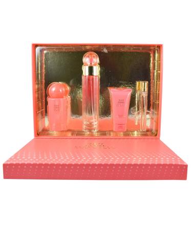 Perry Ellis Fragrances 4 Piece 360 for Women Gift Set Coral Coral 3.4 Fl Oz (Pack of 1)