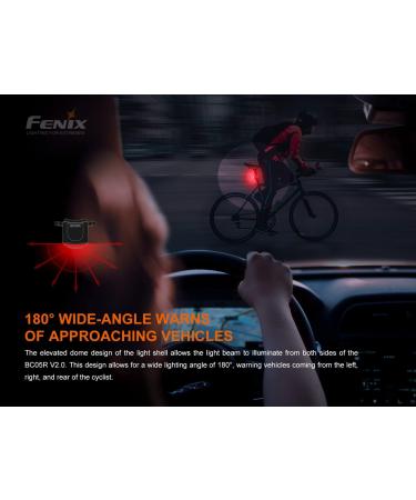 EdisonBright Fenix BC05R V2 USB-C Rechargeable Bike Light & Red Tail Light Bundle - Buy Online on SooperMarket.com