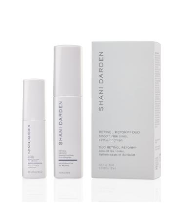SHANI DARDEN SKINCARE Retinol Reform Duo Full and Travel Size Anti-Aging Serum Resurfacing Retinol Serum for Face and Neck Helps with Fine Lines and Wrinkles 2-Piece Set 2 Piece Set