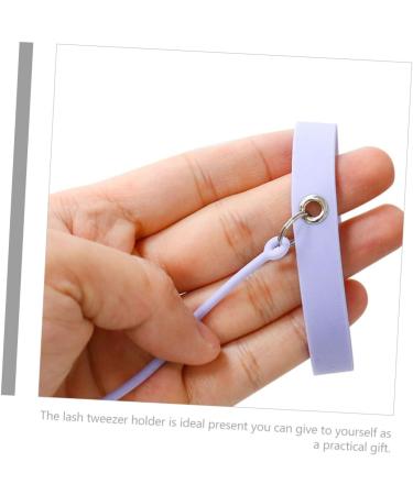 BELLIFFY Tweezers Silicone Bracelet Lash Tweezers Bracelet Lash Tweezer Wristband Professional Tweezers Useful Lash Tweezer Makeup Lash Applicator Pro Tools Eyelash Tools Purple - Buy Online on SooperMarket.com