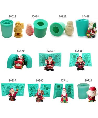 Christmas Silicone Candle Mold Santa Claus 3D Soap Mold Aroma Candle Plaster Mold Chocolate Mold Christmas Home Decor Santa Mold Silicone Chocolate Soap 3d S0098 - Buy Online on SooperMarket.com
