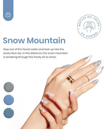Beetles 6 Colors Gel Nail Polish Set - Snow Mountain Collection Grey Nude Blue Glitter Green Gel Polish Kit Soak Off Nail Uv Lamp Winter Gel Nail Kit Manicure Kit Salon Nail Art Design - Buy Online on SooperMarket.com