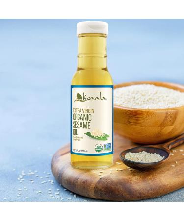 Kevala Organic Extra Virgin Sesame Oil 1/2 Gallon (64 fl oz) - Pure & Cold-Pressed - Buy Online on SooperMarket.com