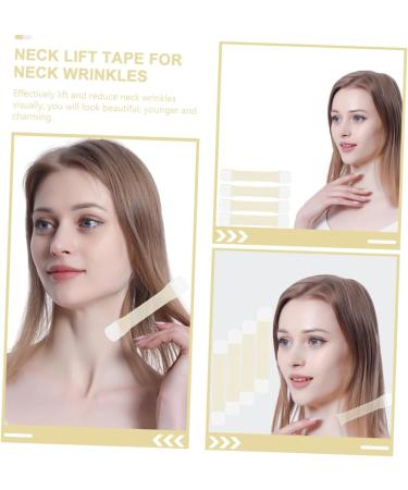 Mikinona - Neck Sticker 4pcs Neck Lift Stickers Lifting Belt Neck Skin Tightening Decal Neck Tape Swan Neck 20.5x4cm As Shown - Buy Online on SooperMarket.com