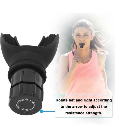 Oxyfit Breathing Lung Trainer - Oxygen Flow Breathing Trainer Lung Exerciser Device Improve Lung Capacity Handheld Lung Expansion Training Tool for Respiratory Therapy (Black) - Buy Online on SooperMarket.com