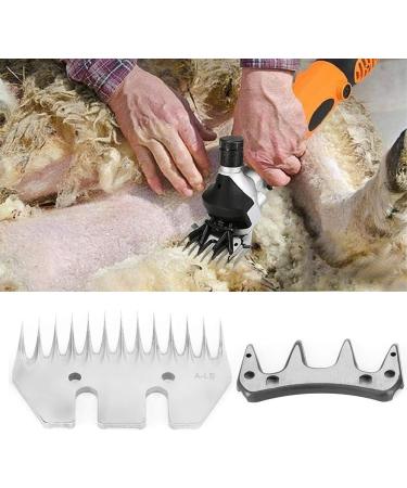 Sonk Professional Stainless Steel Sheep Shears - Universal Electric Wool Cutter Replacement Blades for Alpacas & Goats | 9/13 Teeth Straight & Curved Blade Options - Buy Online on SooperMarket.com