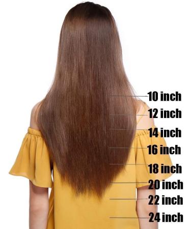 18" Clip In Hair Extensions 100% Remy Human Hair 6 piece Half Head Set 40g Jet Black #1 - Buy Online on SooperMarket.com