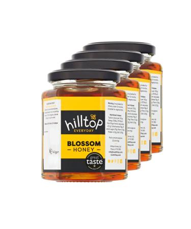 Hilltop Honey - Blossom Honey - 4 x 340g