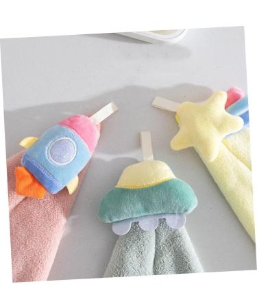 Beavorty 3pcs Infant Terry Cloth Wash Cloths - Absorbent Baby Towels for Bath and Face - Cartoon Hanging Washcloth Set - Buy Online on SooperMarket.com