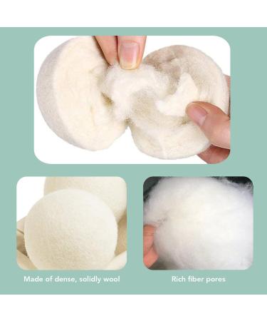 Eco-Friendly Wool Dryer Balls - Reusable Laundry Drying Balls Reduces Static & Wrinkles - Pack of 6 - Buy Online on SooperMarket.com